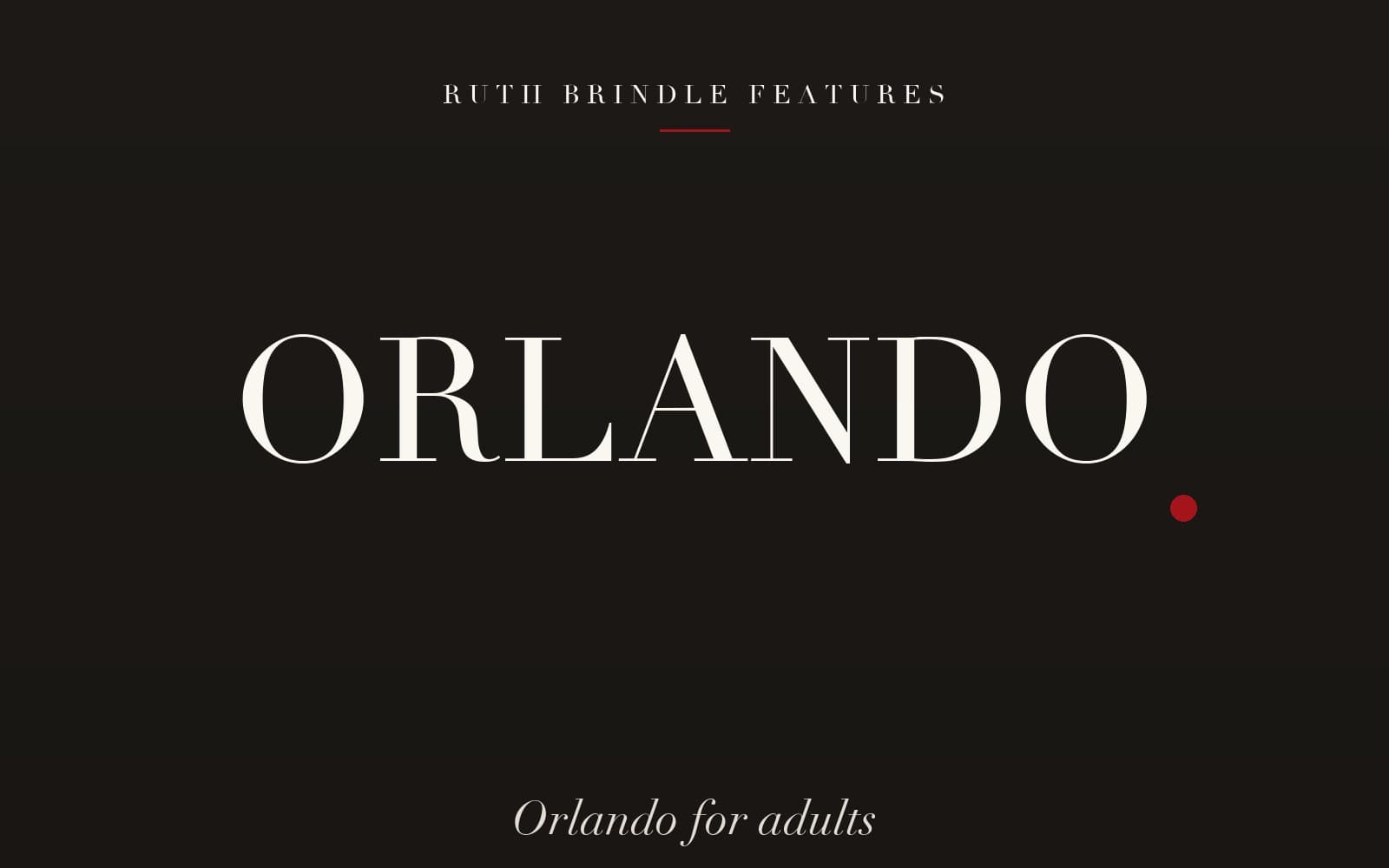 Orlando for adults