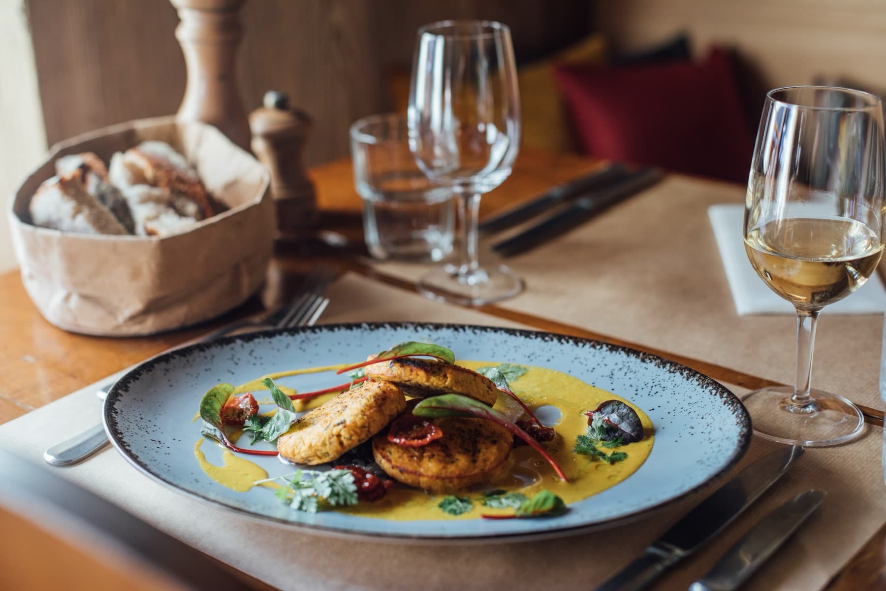 Follow future royal’s example by enjoying Café du Cerf fare. Photograph: Hanna Büker, Switzerland Tourism